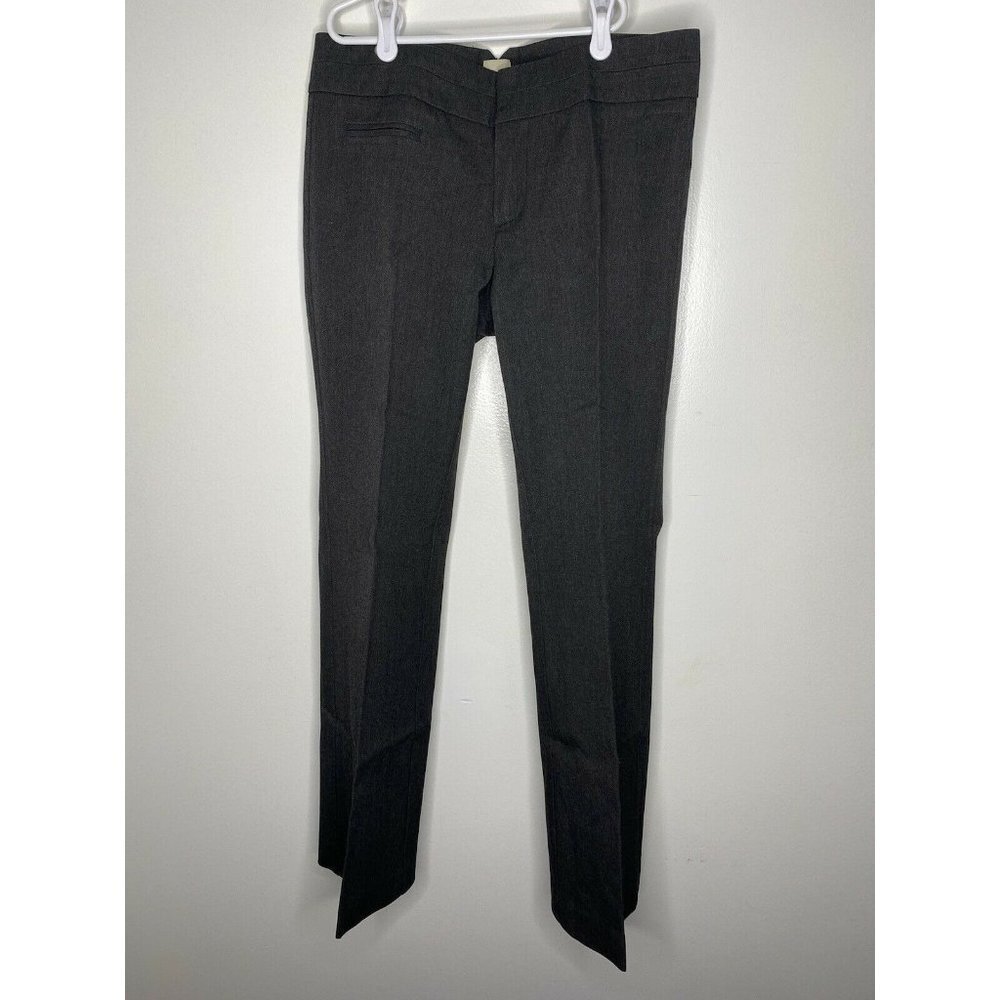 ECRU Womens 6 Gray Straight Leg High Waisted Flat‎